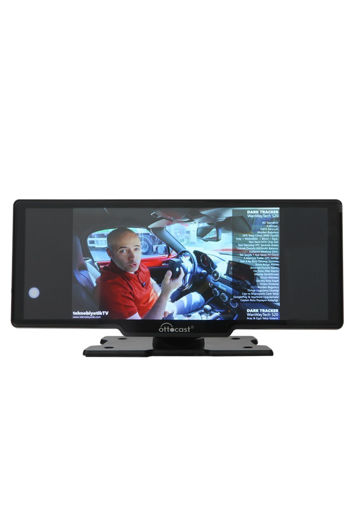 Ottocast-10'' Portable Apple Carplay - Android Auto/Airplay Cast, Car Display with Front and Rear Camera 3