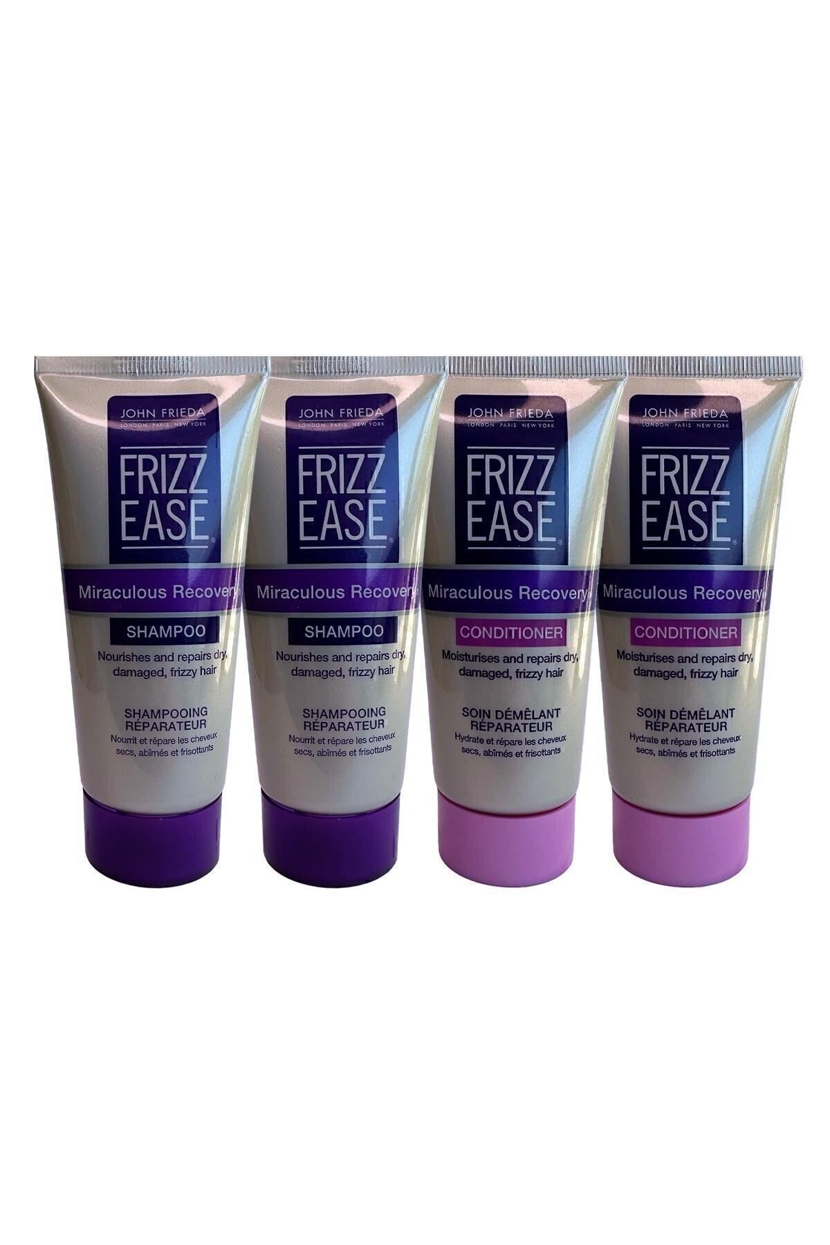 John Frieda Frizz Ease Miraculous Recovery Şampuan + Saç Kremi X4 Seyahat Boy 50 ml — PKT.JF.01.TDL.006