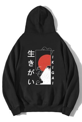 BRZ COLLECTION Hanorac japonez supradimensionat Ikigai