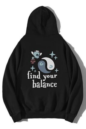BRZ COLLECTION Hanorac unisex supradimensionat Find Your Balance