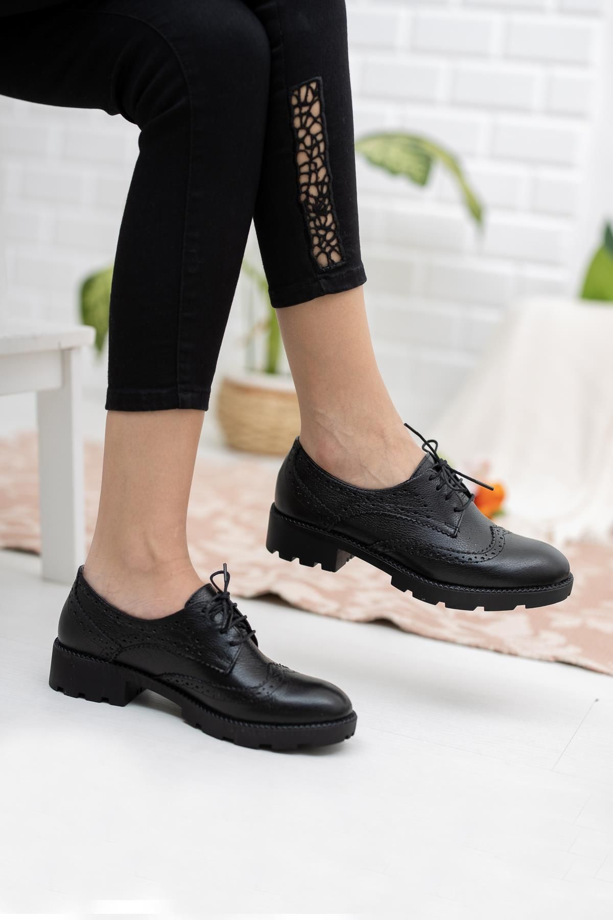 Diego Carlotti-Pantofi damă Oxford casual din piele naturală 4