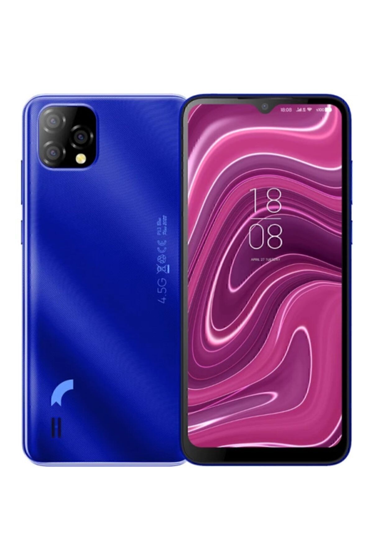 P13 Blue Plus 2022 4 GB+32 GB Mavi Cep Telefonu (Reeder Türkiye Garantili)