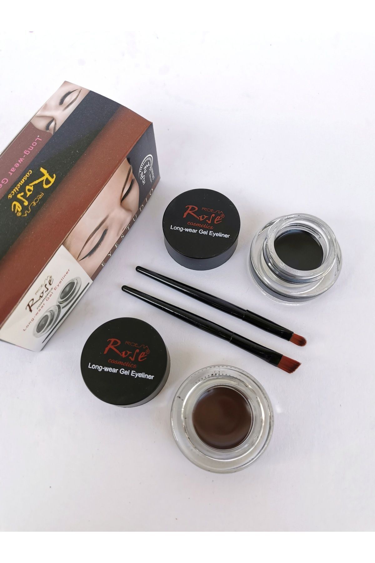 Rose 2'li Kaş Jeli, Kaş Kremi & Long-wear Gel Eyeliner