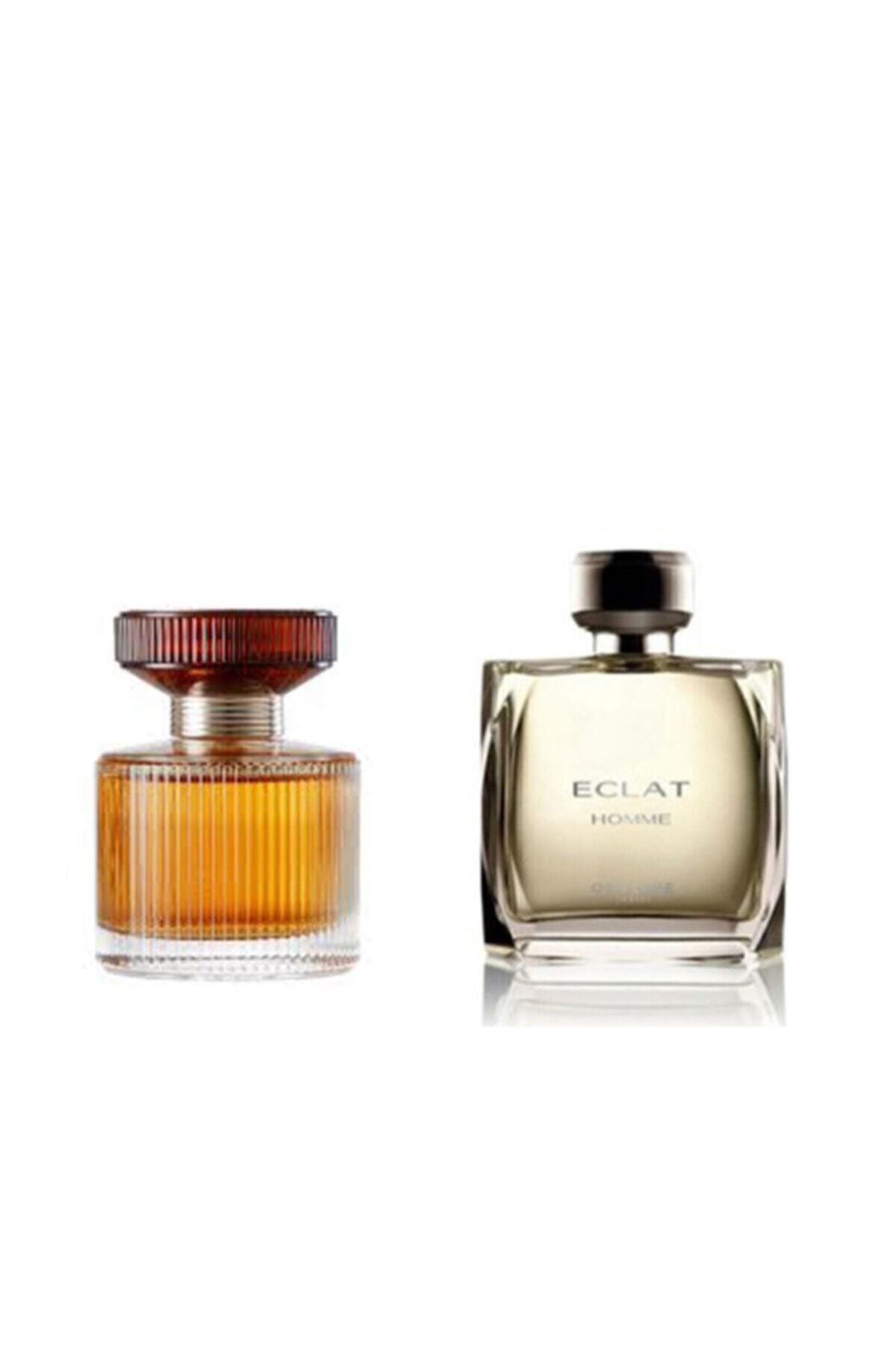 Eclat Homme 75 Ml Edt مردانه + Amber Elixir 50 ml Edp عطر زنانه Oriflame