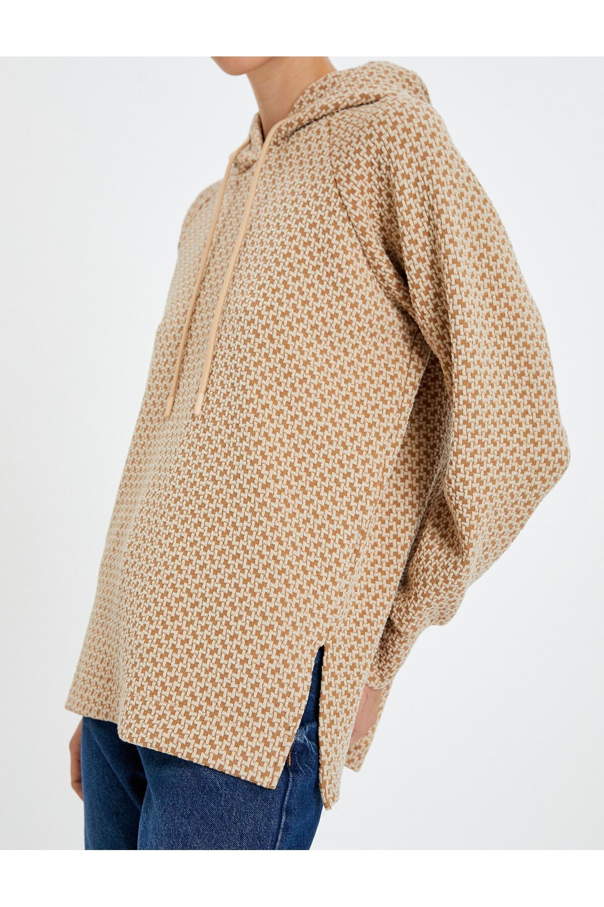 سویشرت زنانه بژ کوتونKoton | SS0000000037218 اورجینال - تصویر 5