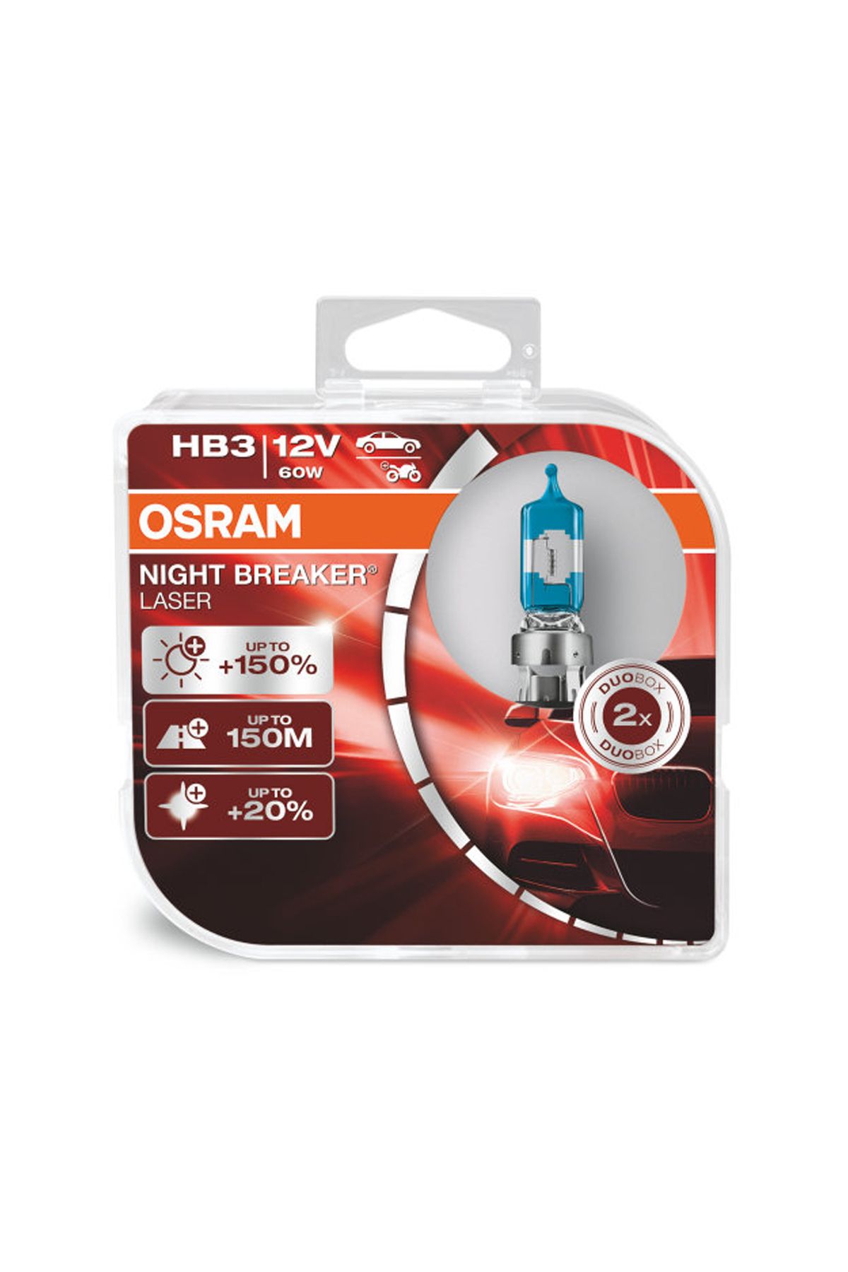 Osram Night Breaker Laser HB3 Ampul 9005NL - %150 Daha Fazla Işık