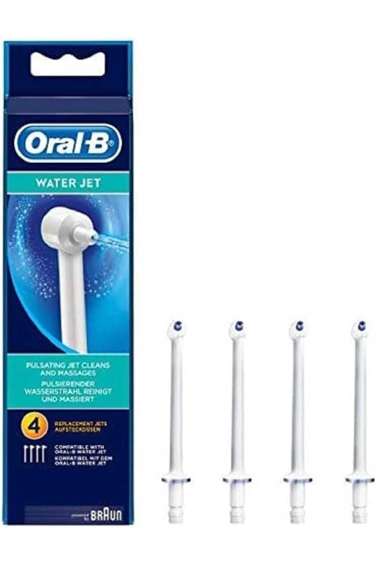 Oral-B Oxyjet Aquacare Ağız Duşu Water Jet Yedek 4'lü Başlığı Waterjet