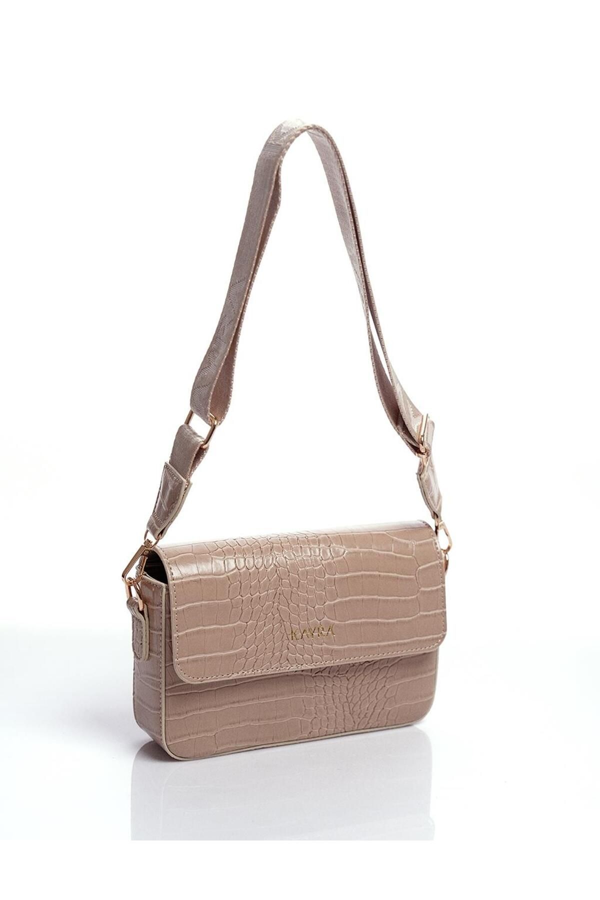 Kayra-Croco Bag with Cream Color Cover 6