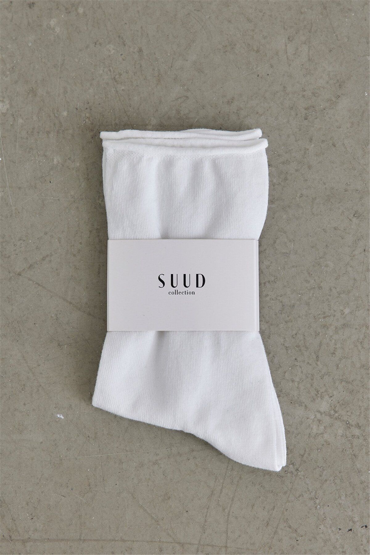 Suud Collection-White Bamboo Socket Socks 6