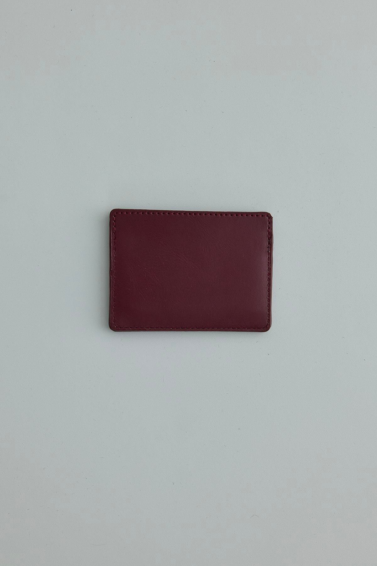 Suud Collection Bordo Cheri Cüzdan görsel 2