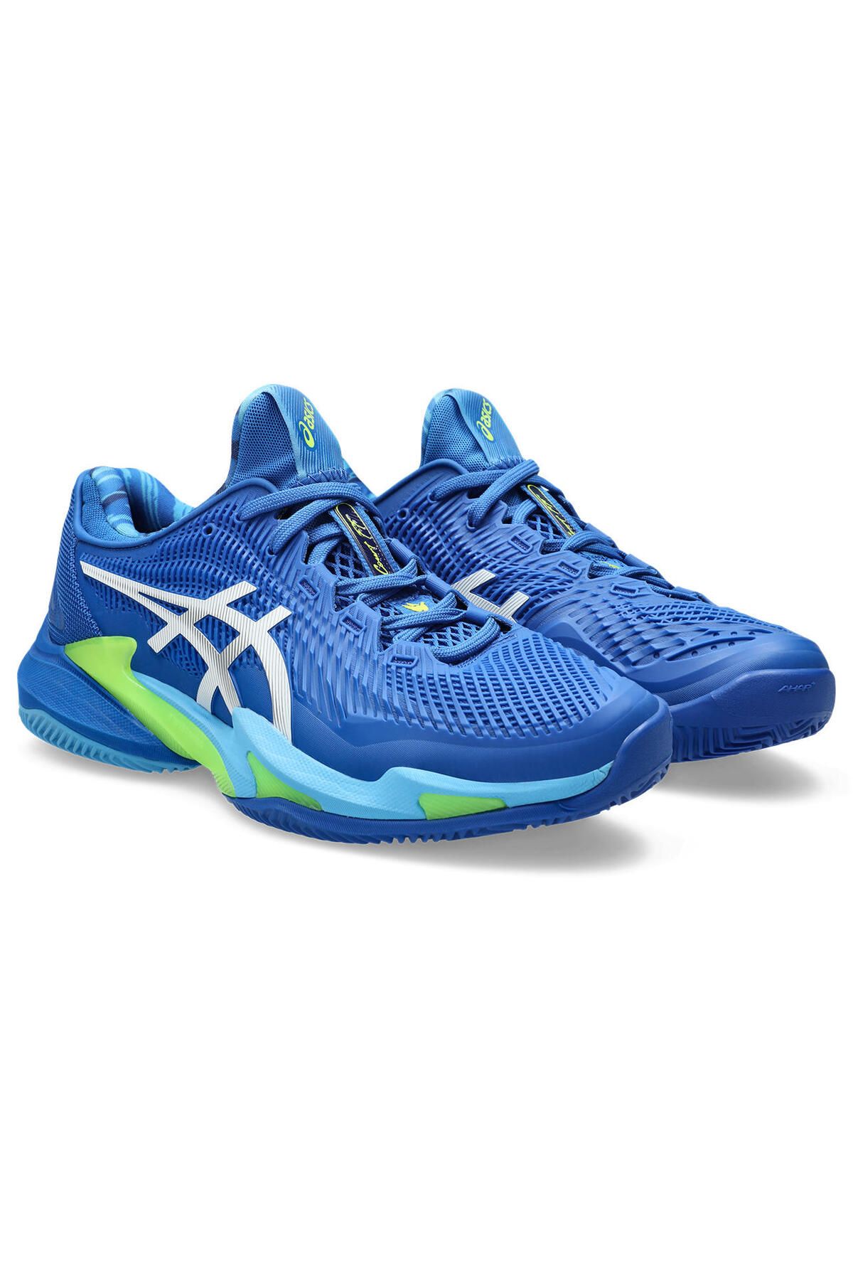 کفش تنیس آبی مردانه کورت FF 3 Novak Clay 's Navy Blue Tennis 1041A364 400 Asics