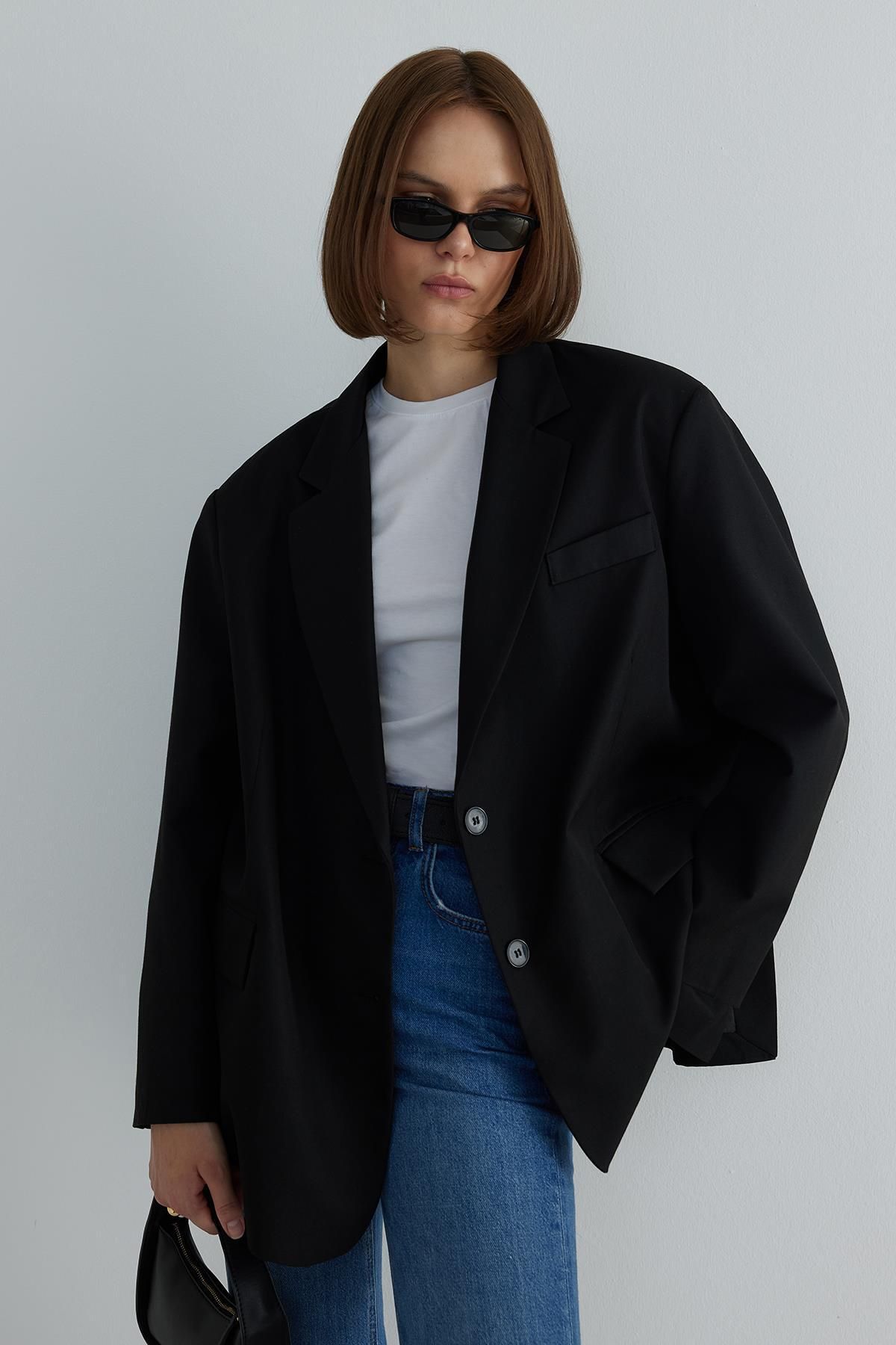 Suud Collection-Černé mužské sako 1