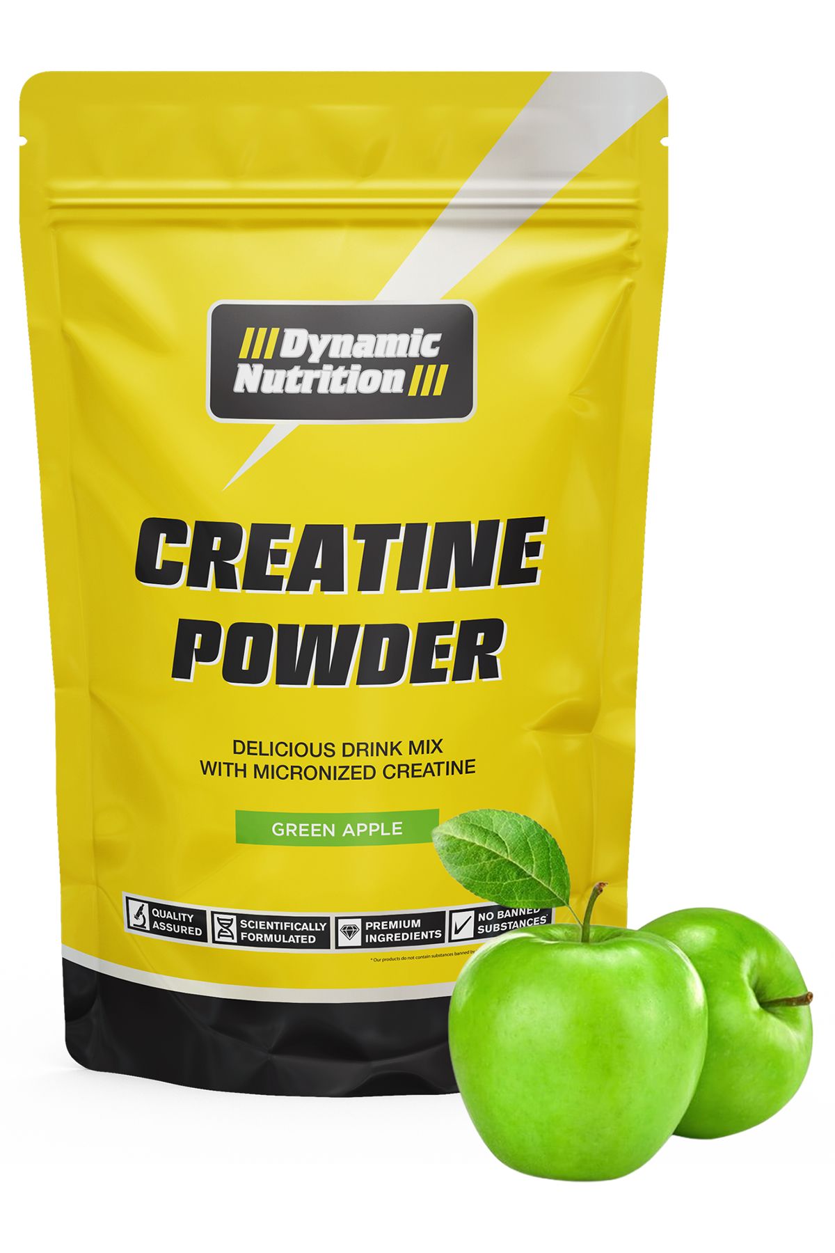 Creatine Powder - 300 G - Yeşil Elma Aromalı 50 Servis %100 Kreatin Monohidrat Creatine Monohydrate