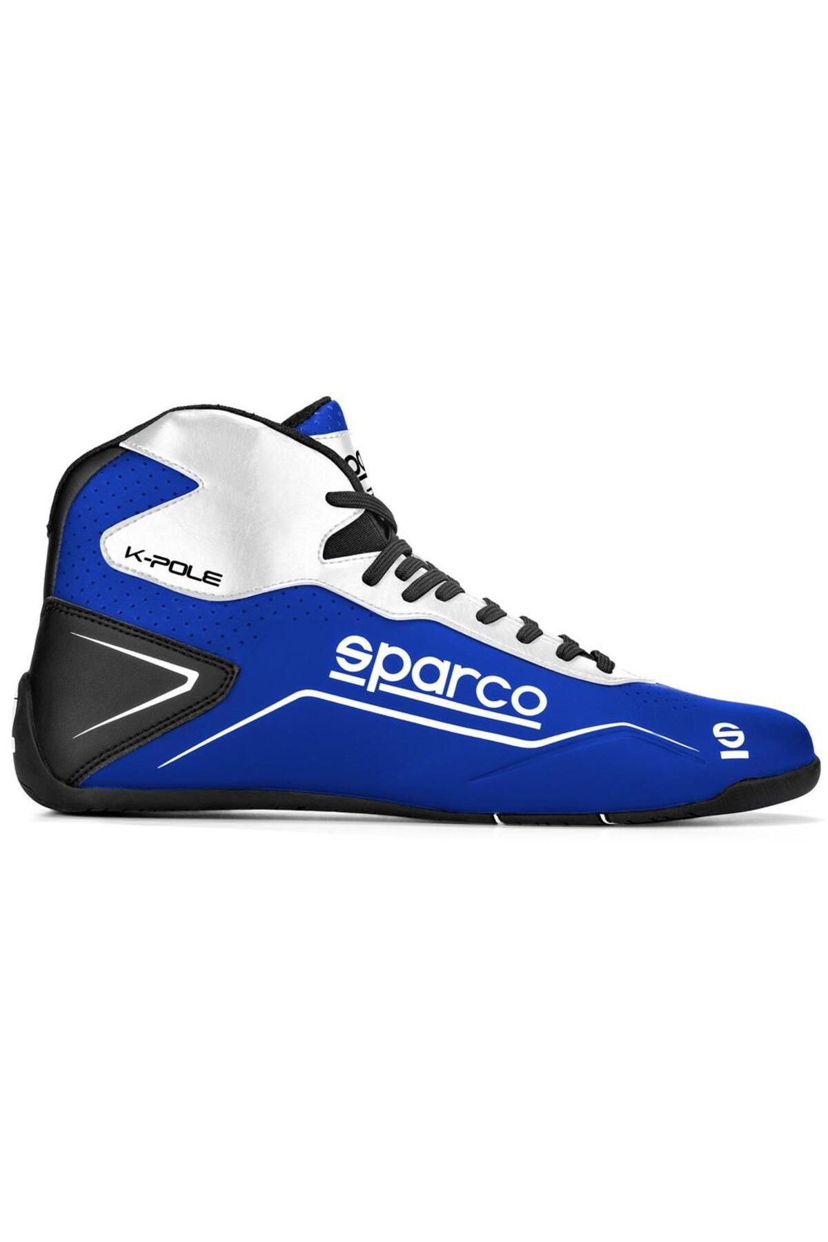 Sparco-حذاء سباق K-pole Karting باللون الأزرق والأبيض مقاس 46 لدراجة نارية 1