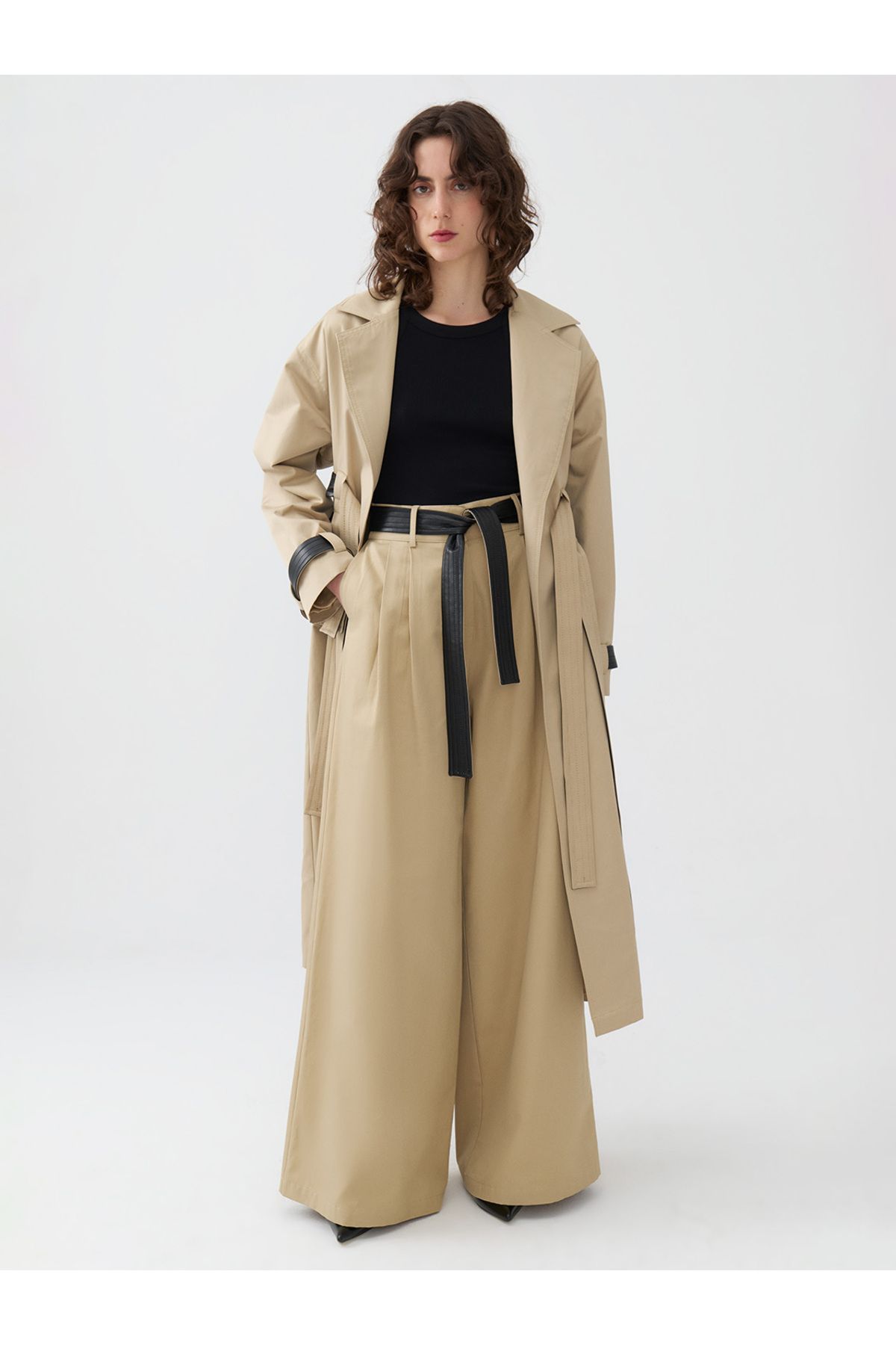 Nocturne-Belted Double Sided Trench Coat 4