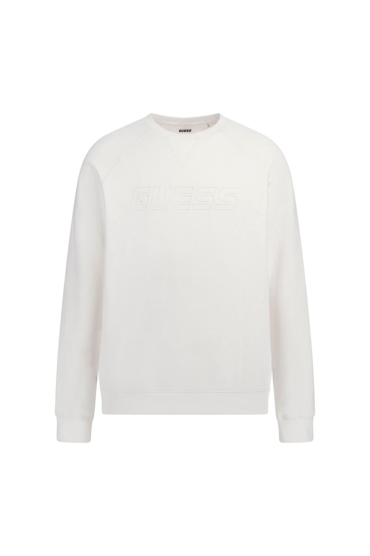 Guess-Men's New Aldwin Sweatshirt with Logo on the Front 5