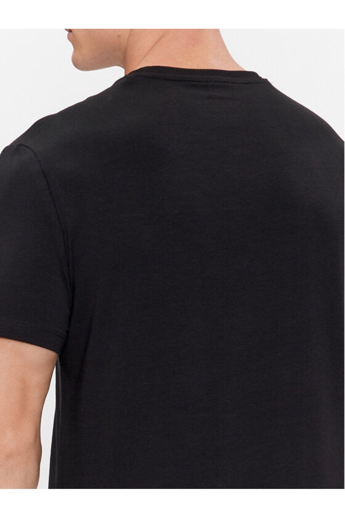 تی شرت قرمز مردانه SLIM FIT TRIANGLE PRINT Guess