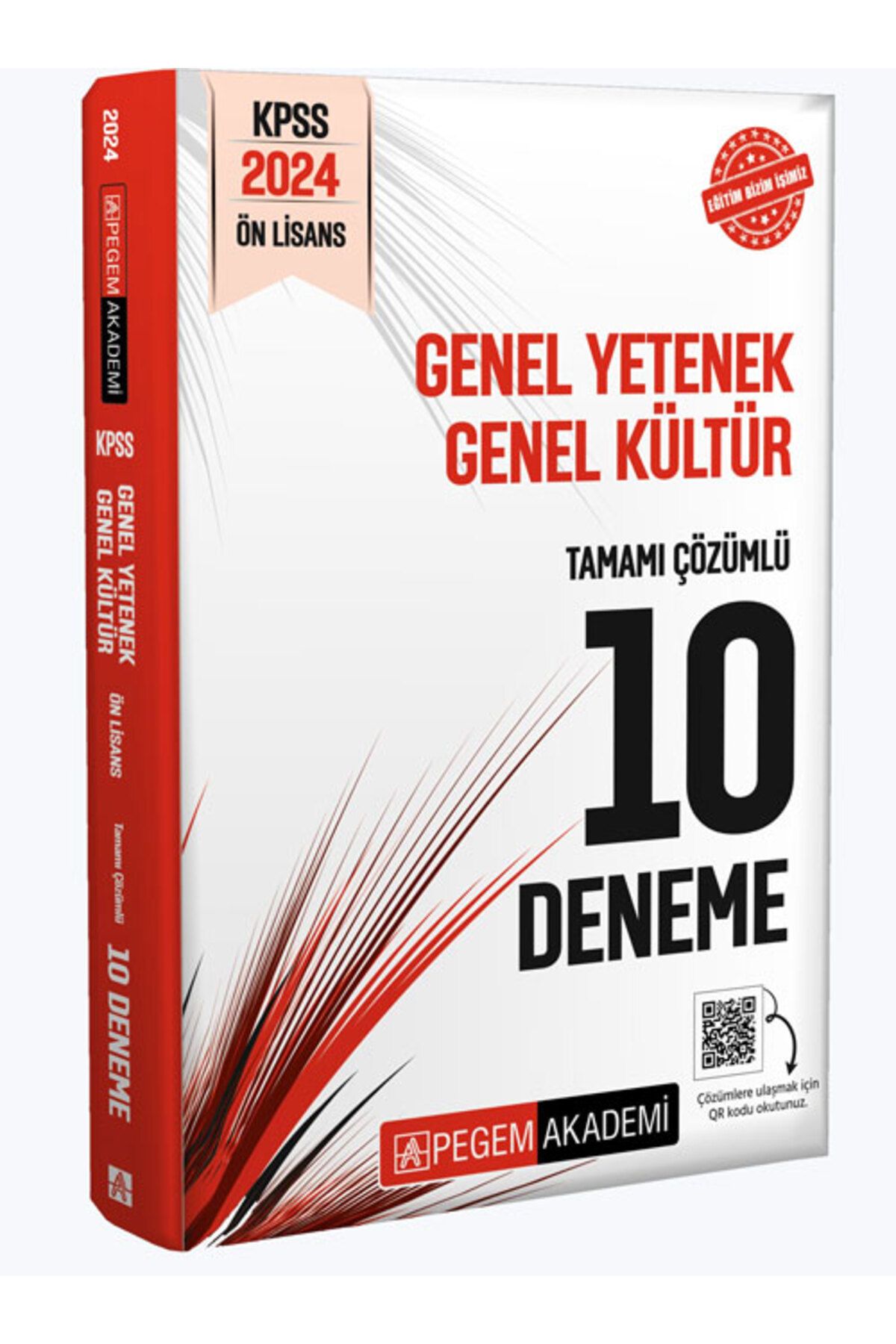 Pegem Akademi Yayıncılık 2024 KPSS Genel Yetenek Genel Kültür Önlisans Tamamı Çözümlü 10 Deneme