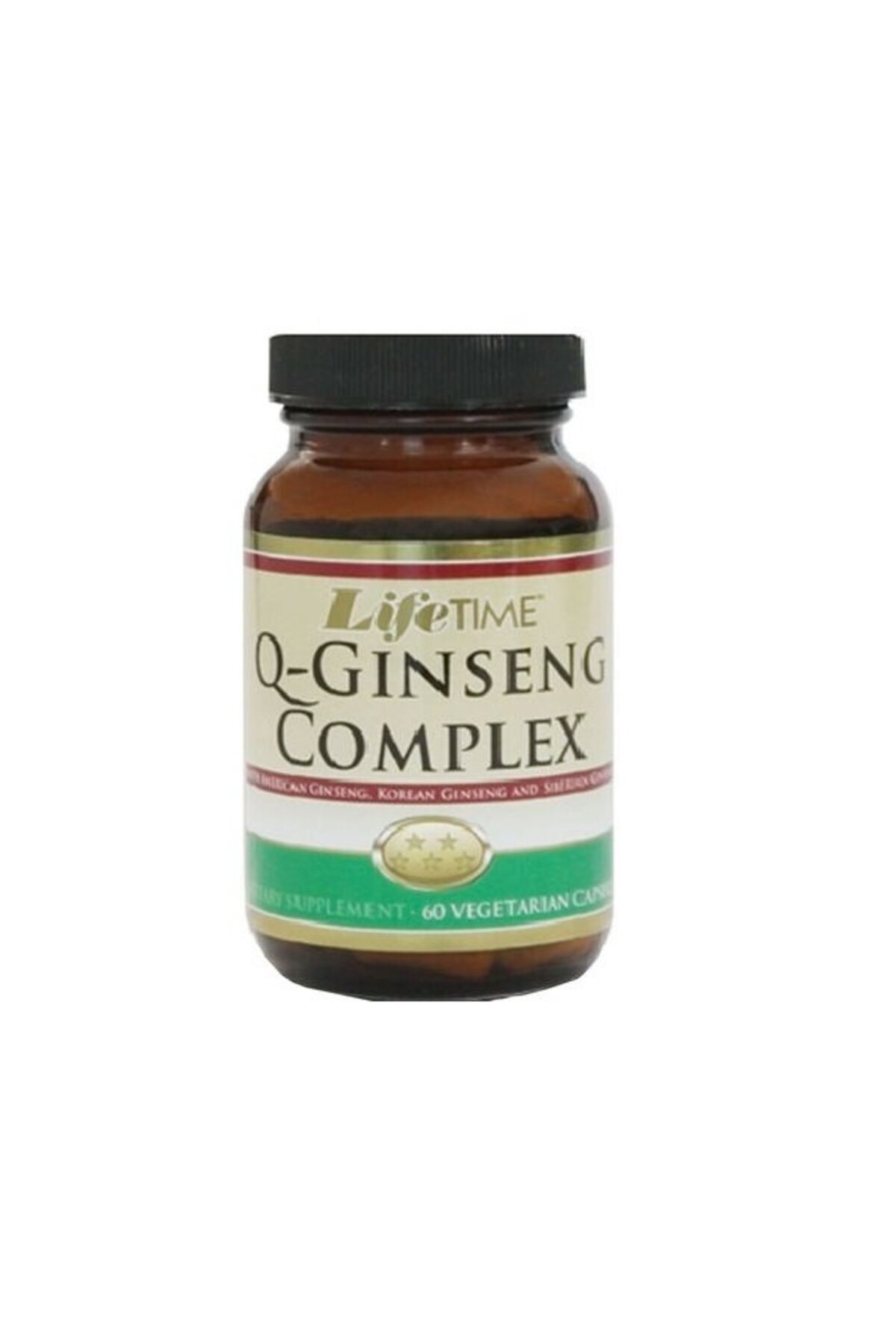 LifeTime-Life Time Q-Ginseng Complex Veggie 60 Capsules 1
