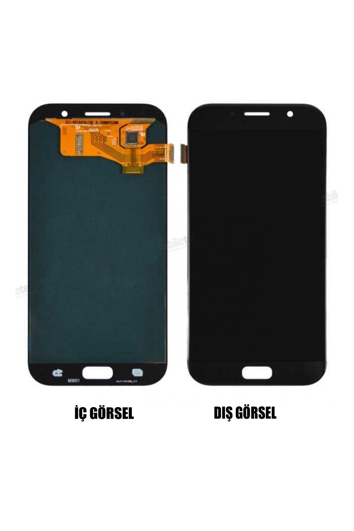 Nettech-Teknonet Samsung Galaxy A720 A7 2017 Compatible Oled Lcd+Touch - Black 1