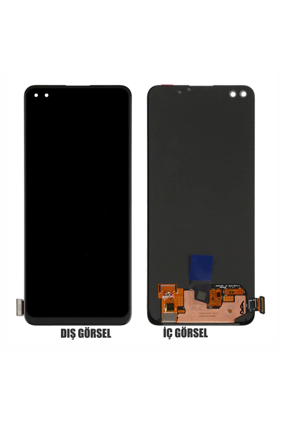 indirimplus Oppo Reno 4 Lite Uyumlu LCD Ekran  Uyumlu   +Dokunmatik (Siyah Renk İlanı)