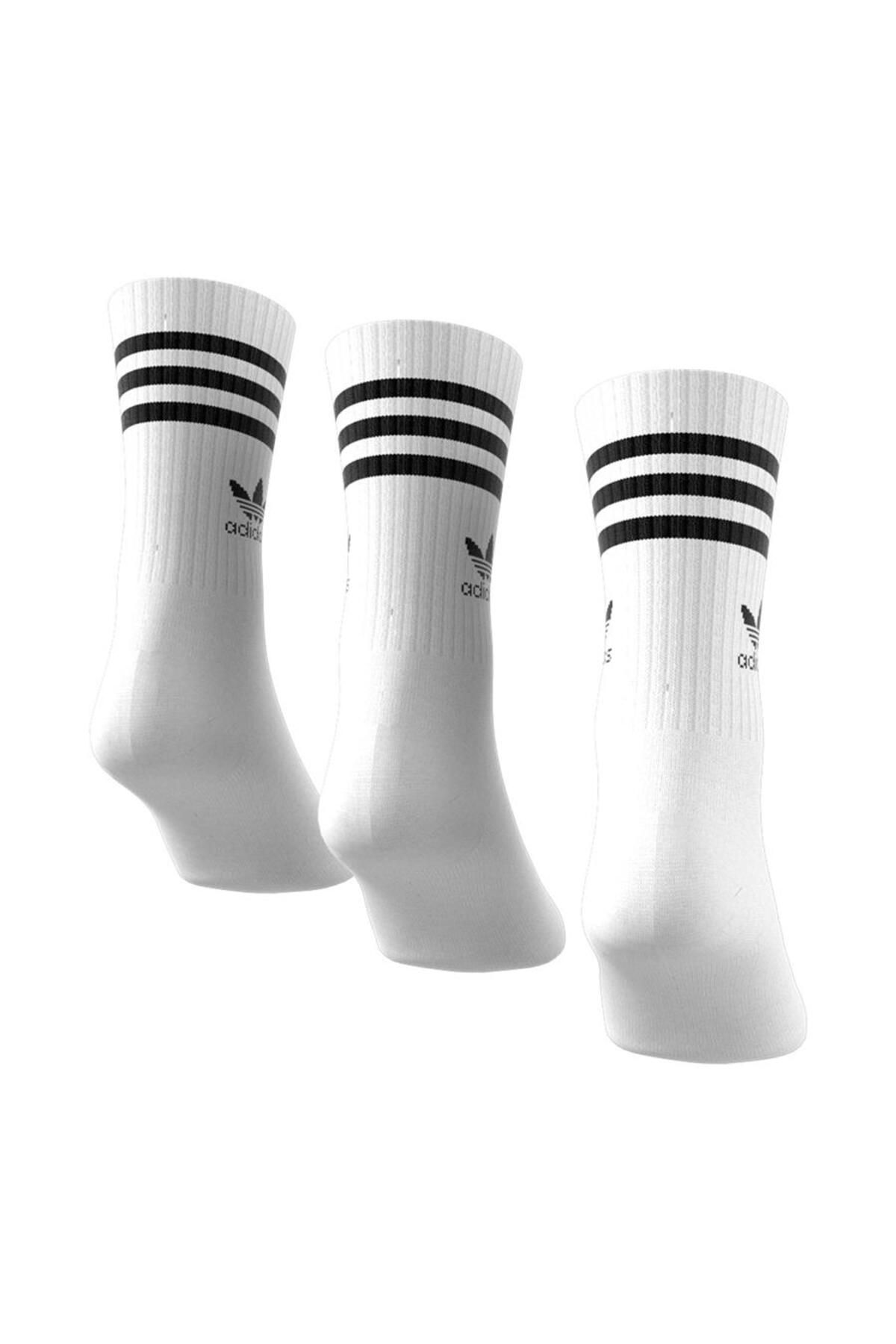 جوراب سفید مردانه و زنانه XL اورجینال adidas