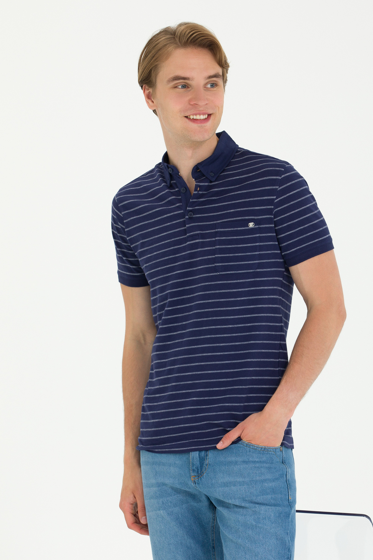پولوشرت مردانه یقه پلو | یو اس پولو U.S. Polo Assn. TYCF563E7C246E6A00 TR - تصویر 3