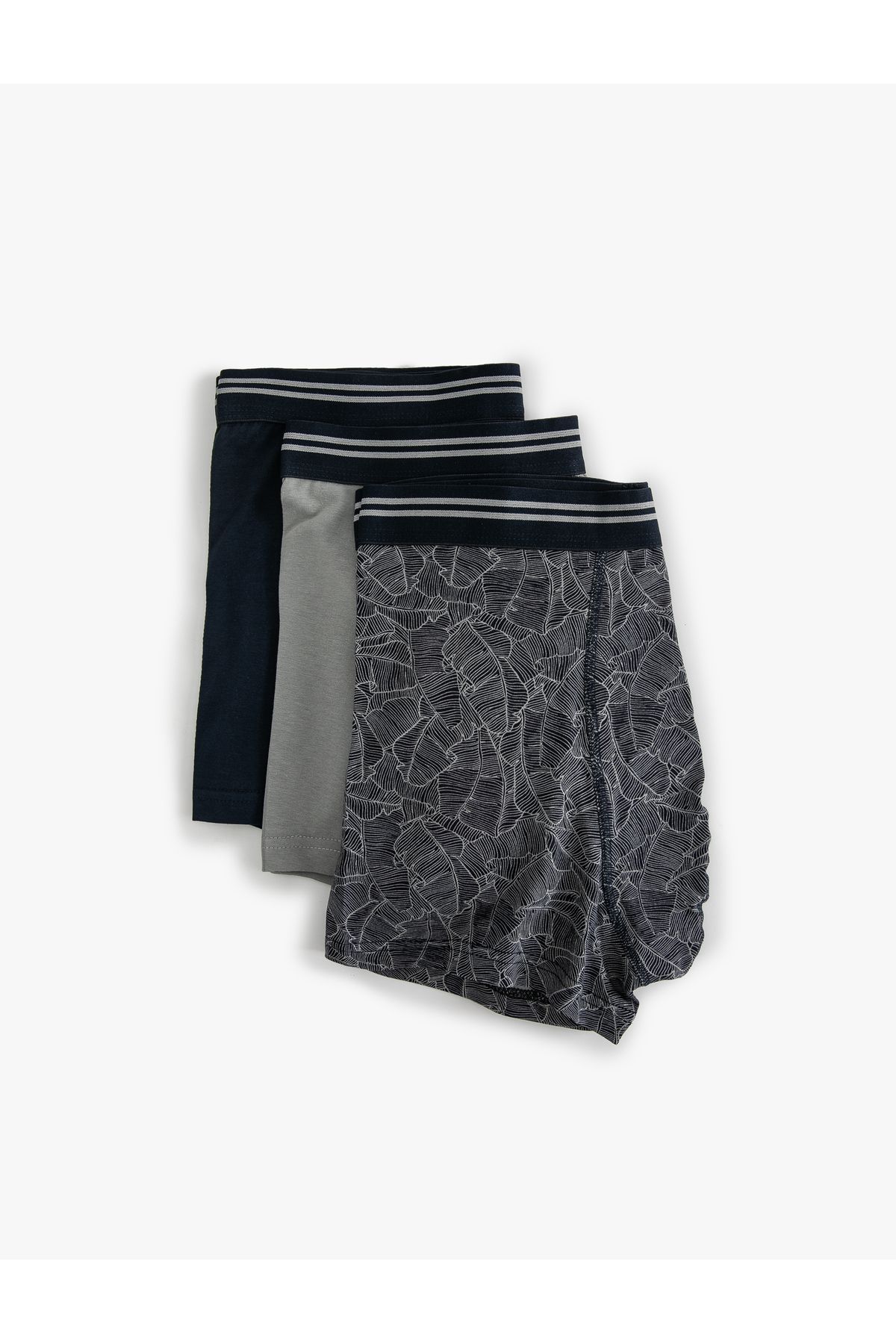 Koton-Cotton 3-Piece Boxer Set - Abstract Printed and Multicolored 6