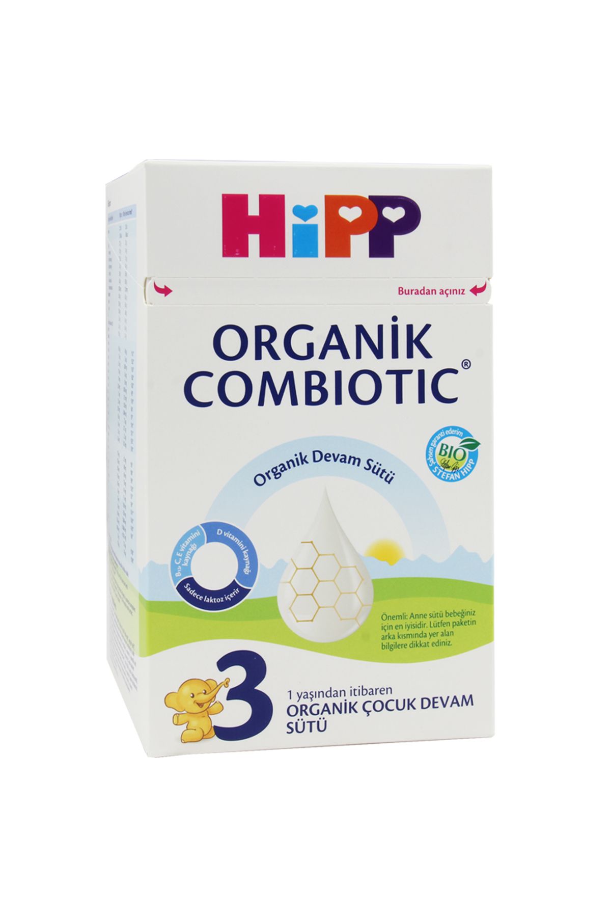 Hipp 3 Organik Combiotic 800 gr Devam Sütü