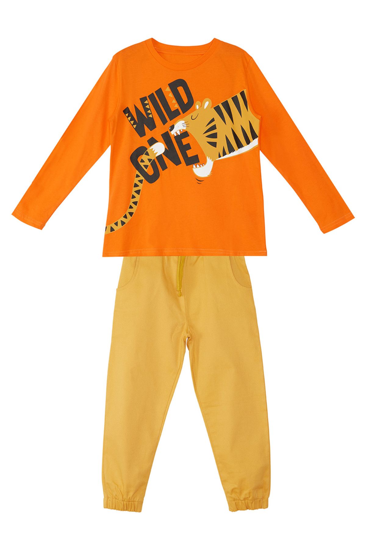 Denokids-Wild One T-Shirt-Webhosen-Set für Jungen 3