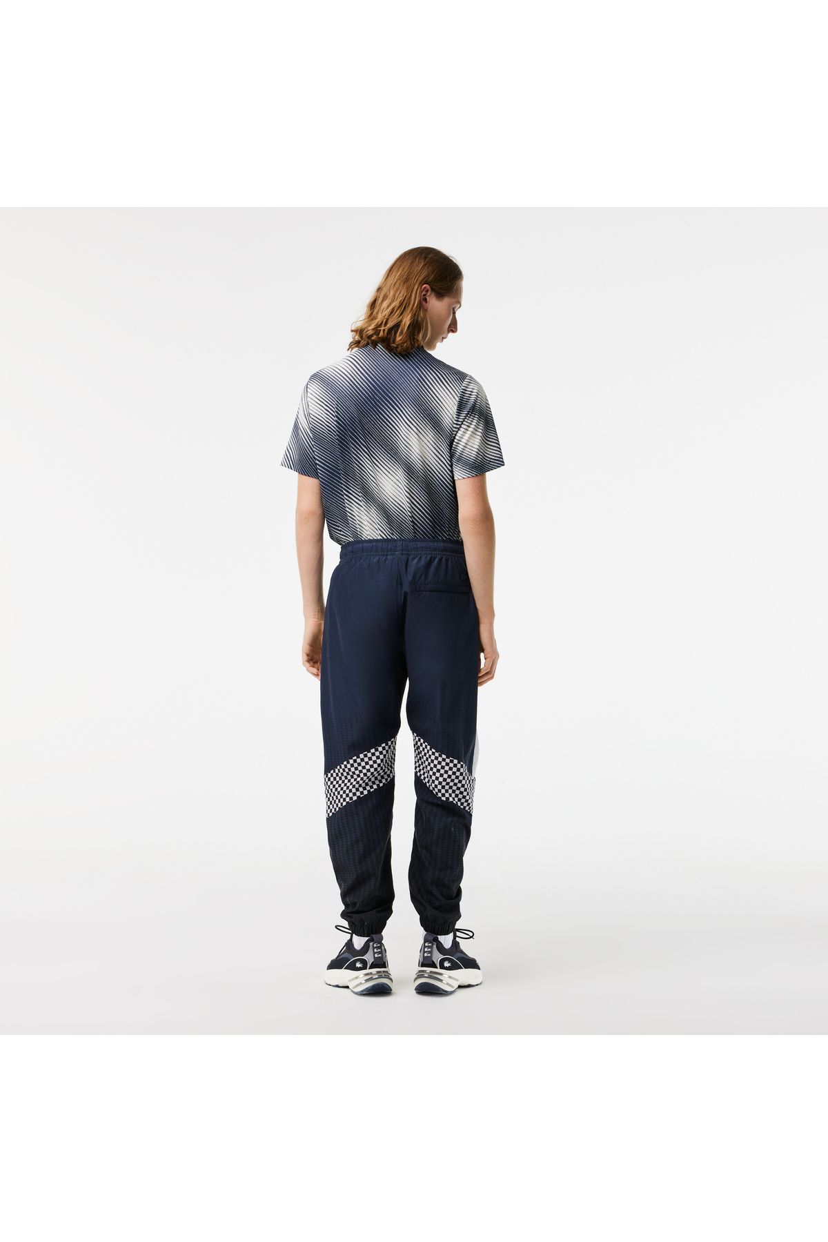 شلوار گرمکن مشکی مردانه لباس چاپی مناسب شش Lacoste