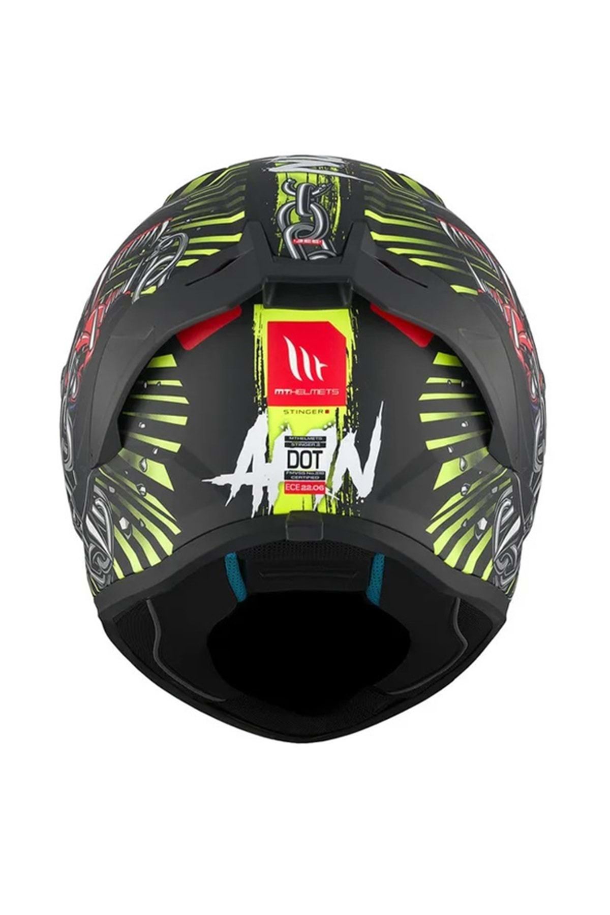 MT-Stinger 2 Akın A3 - Matte Black Motorcycle Helmet 7