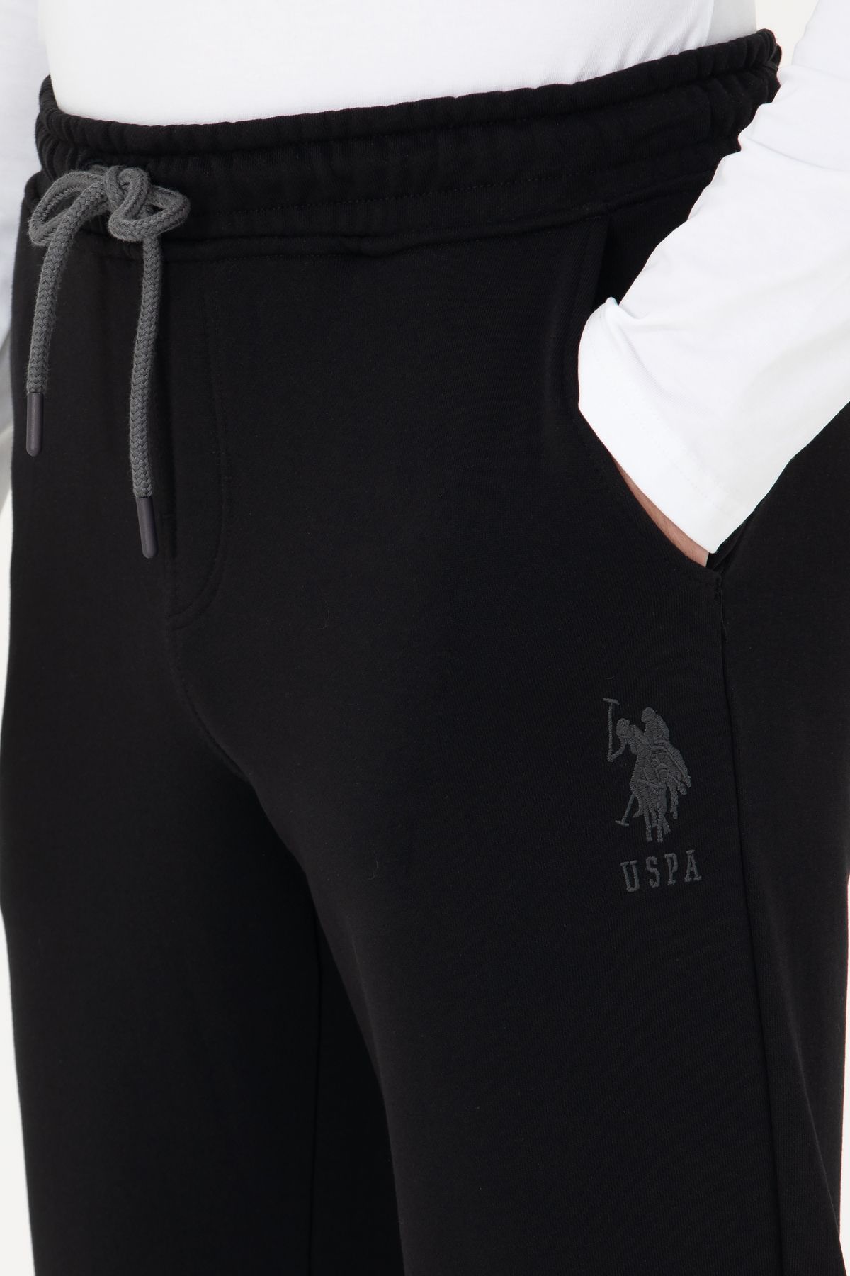 U.S. Polo Assn.-Pánske čierne tepláky 50269408 -Vr046 6