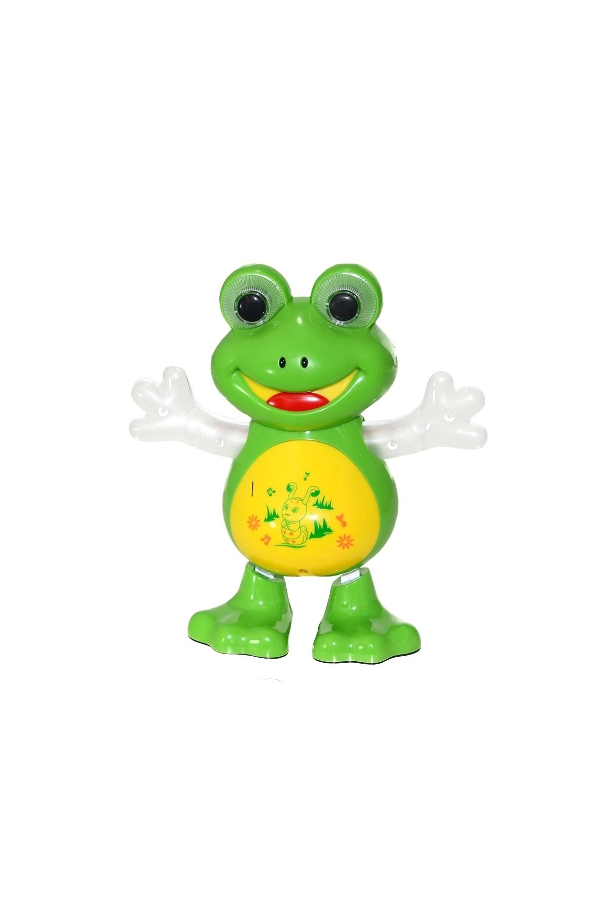 Can Ali Toys Pilli Işıklı Müzikli Danscı Kurbağa Oyuncak fotoğrafı 2 (önizleme)