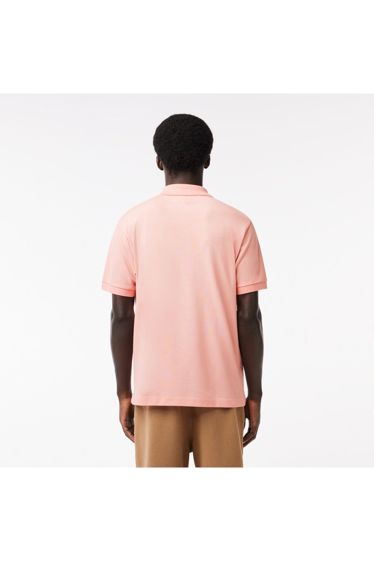 تی شرت یقه پولو صورتی مردانه کلاسیک Fit L.12.12 Pink Polo Lacoste
