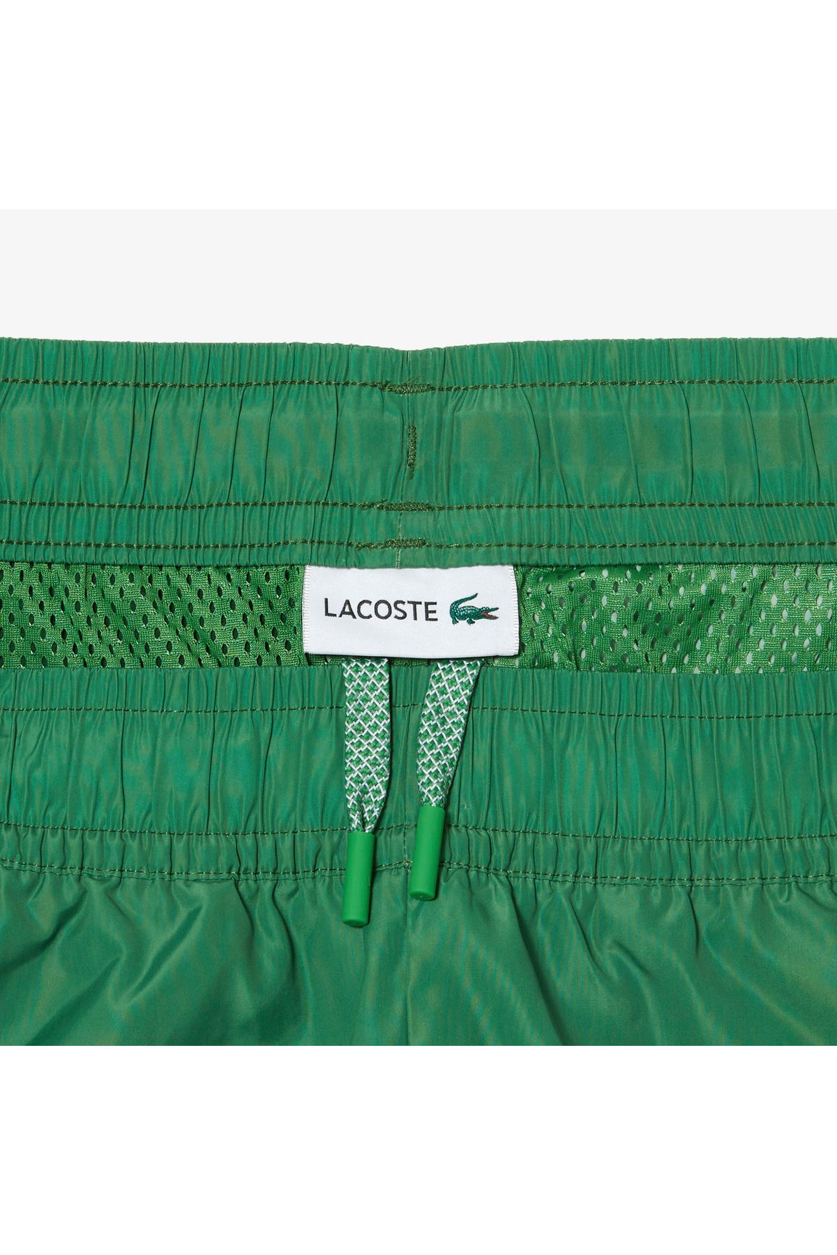شلوار گرمکن سبز مردانه فعال Tapered Fit طرح دار شش Lacoste