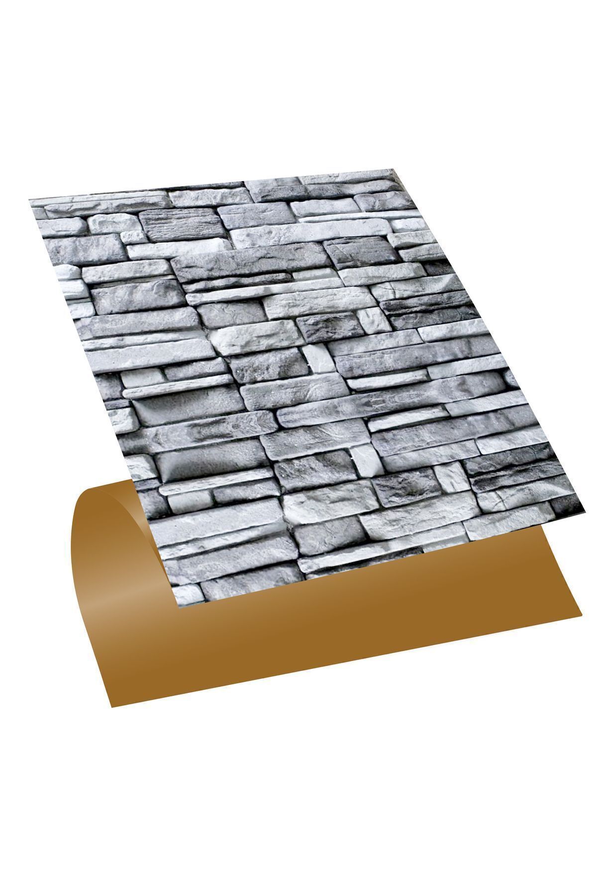 TİNK Kendinden Yapışkanlı Gri Taş Desenli Pvc Karo 30x30 Cm (33 Adet) 3m2