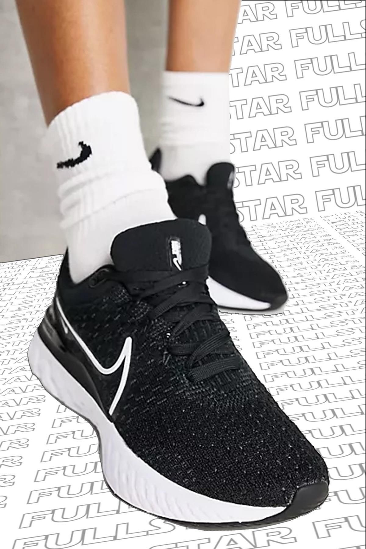 Nike-React Infinity Run Flyknit 3 Running Shoes Black Walking Shoes 2