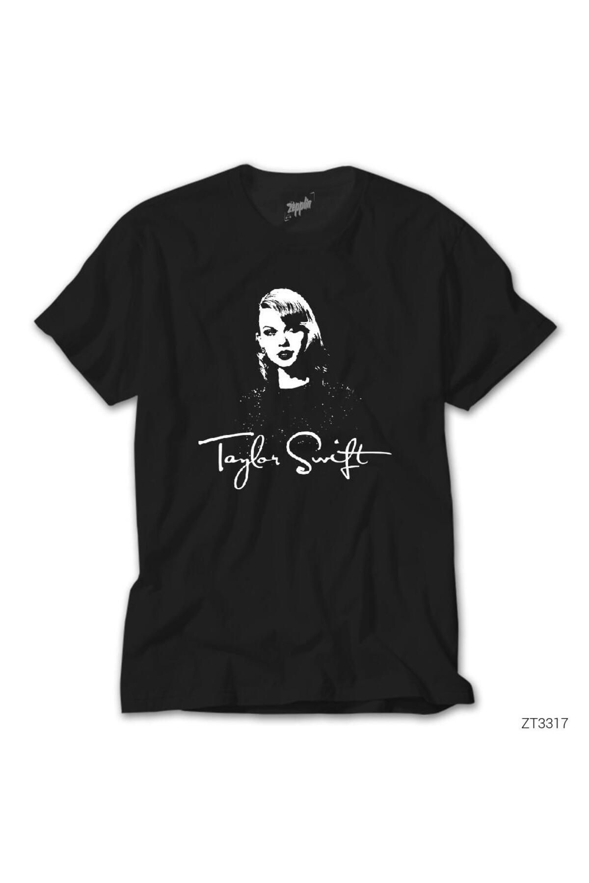 WAKHA Taylor Swift Silhouette Siyah Tişört