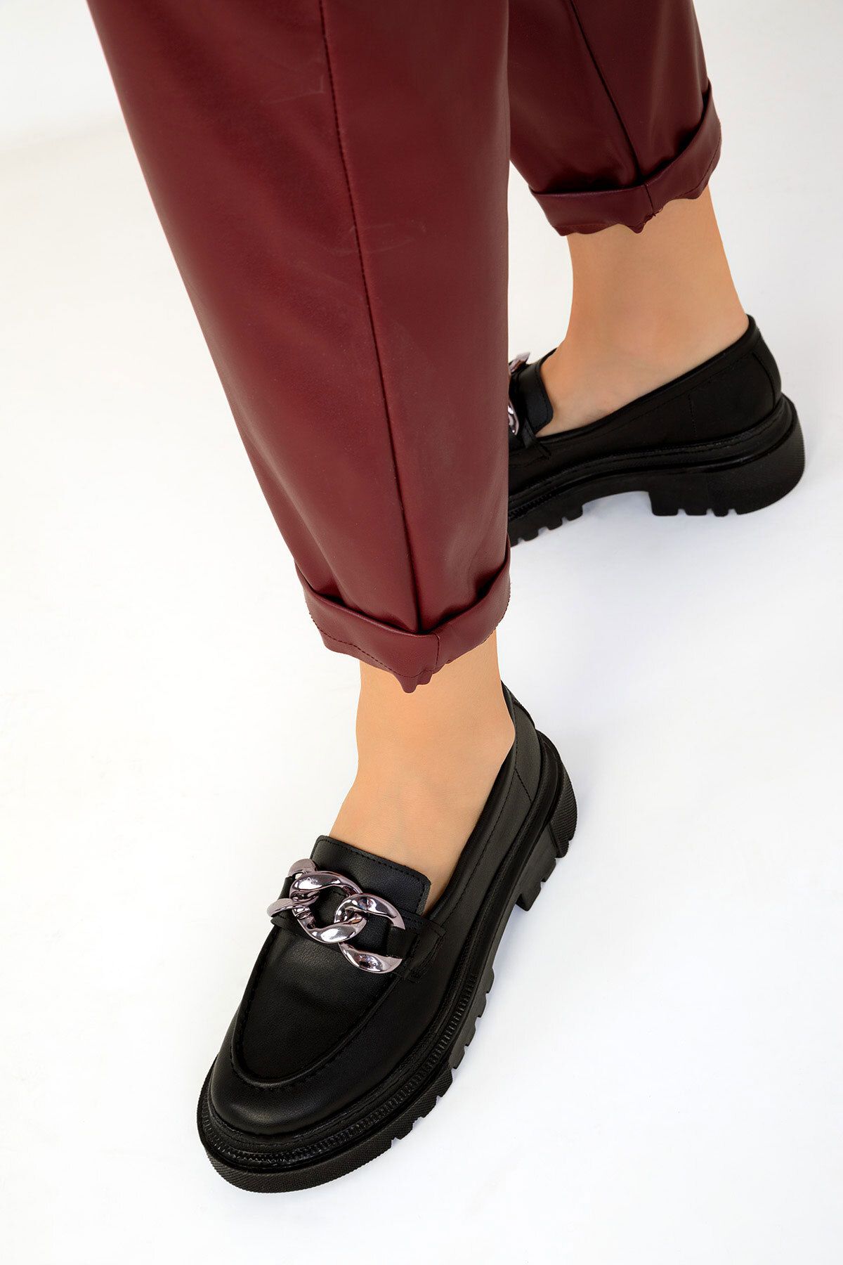 SOHO-SCHWARZE Damen-Loafer-Schuhe 17485 4
