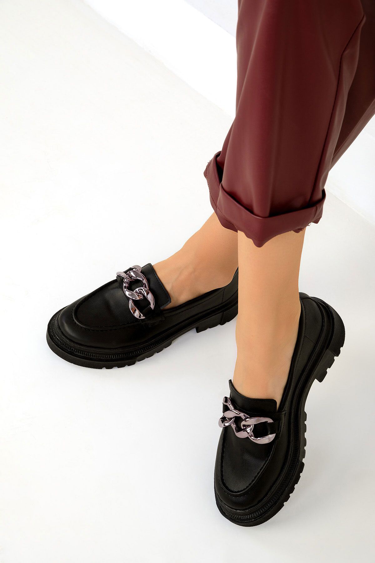 SOHO-SCHWARZE Damen-Loafer-Schuhe 17485 3