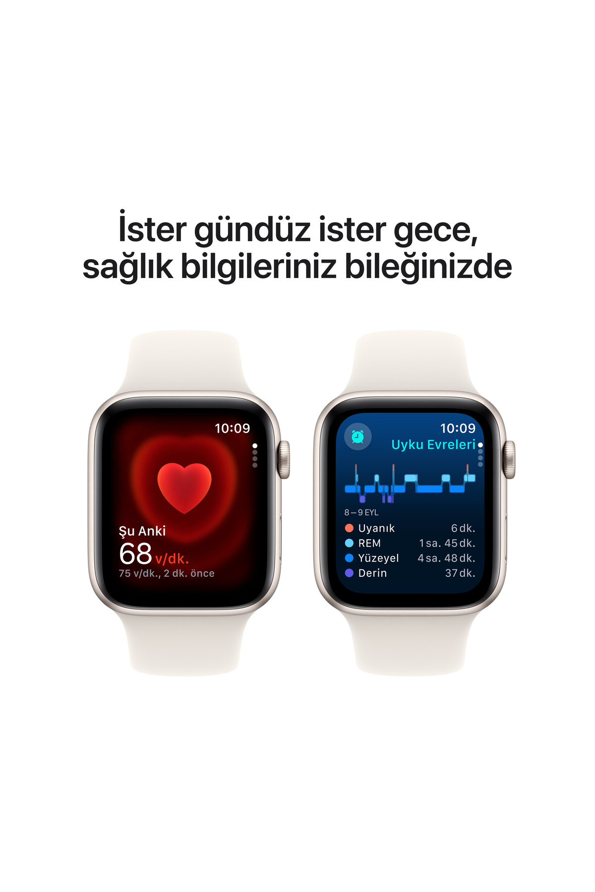 Apple Watch SE GPS + Cellular 44mm Yıldız Işığı Alüminyum Kasa +
