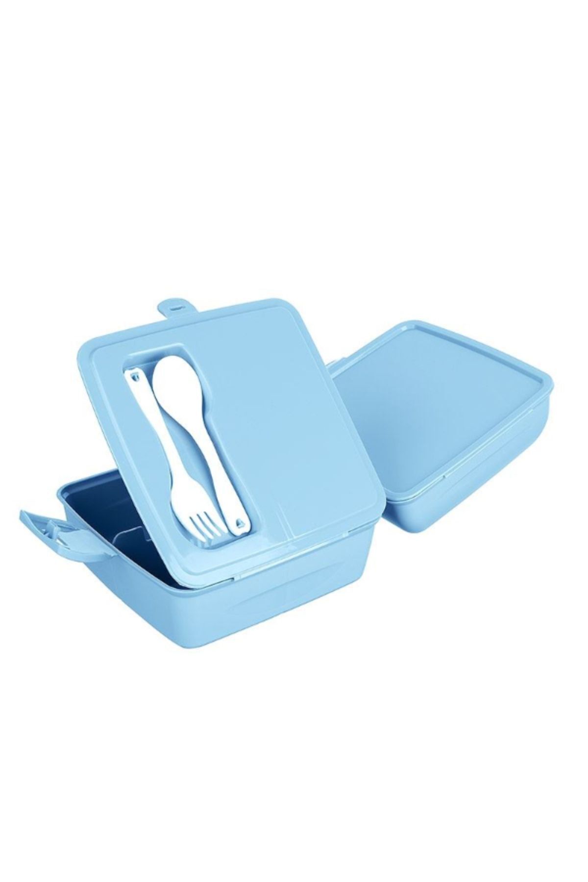 TOYFEST-2 Layers and Lid School Lunch Box with Fork & Spoon Storage Container - Robot Model - 1 PC 6