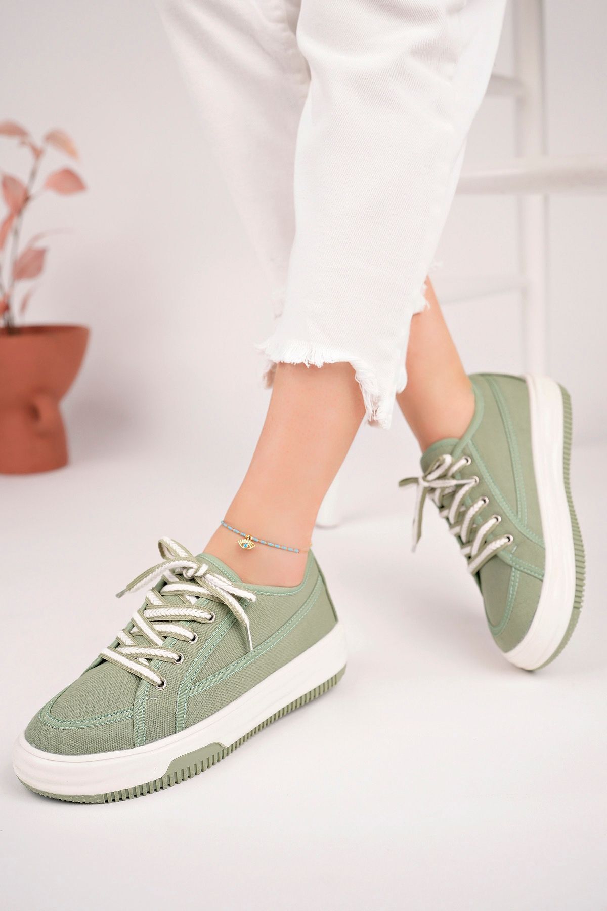 pasyone-Pantofi de damă verzi - Pantofi casual 2