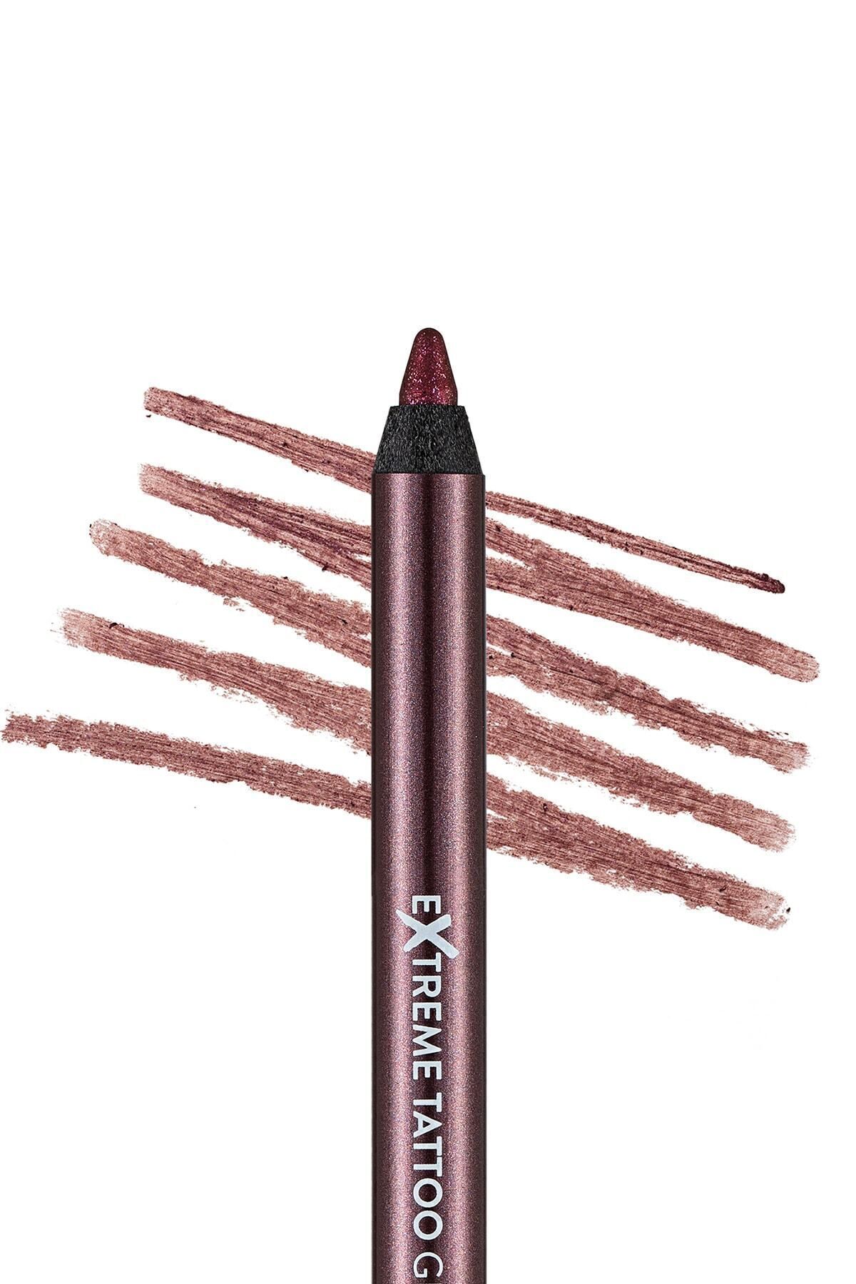 Flormar-Sparkling Permanent Eye Pencil (PINK-TEN) - Extreme Tattoo Gel Pencil - 010 Dusty Plum -8682536041171 3