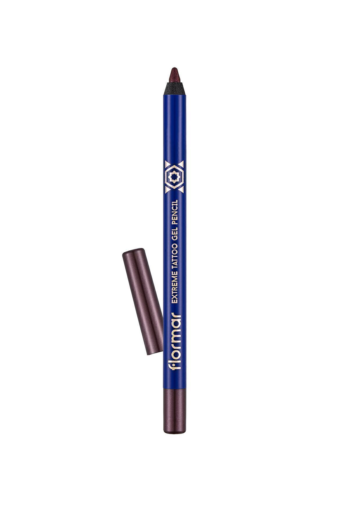 Flormar مداد ژل چشم ضد آب و شمعی مداد ژل چشم گلامور آیز بنفش 010