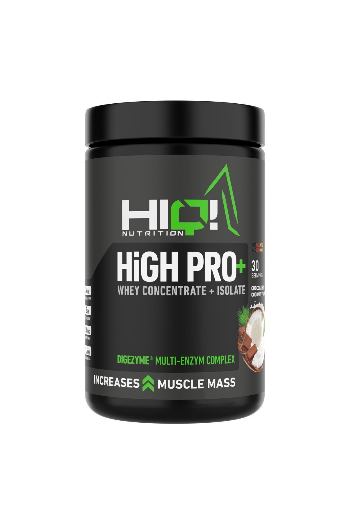 HIQ High Pro+ 900gr CHOCOLATE&COCONUT FLAVORED