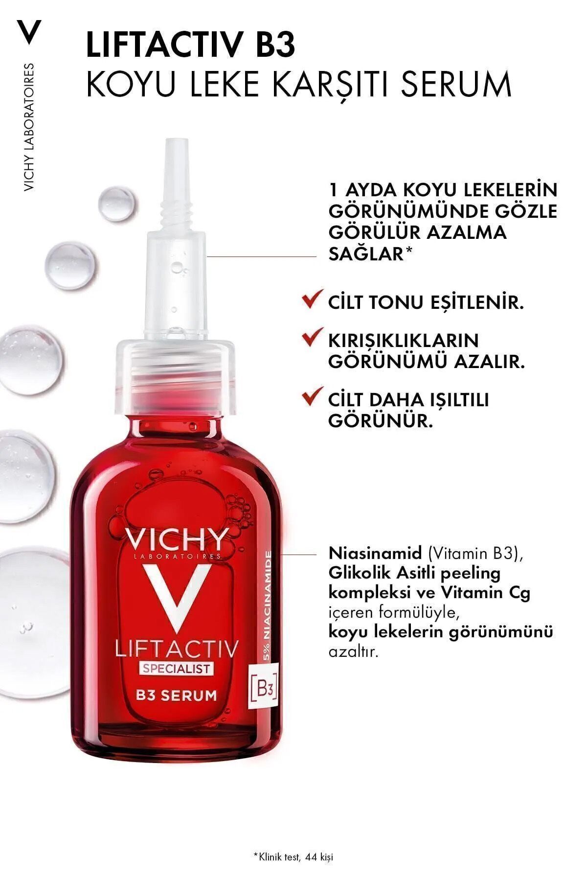 ست مراقبت از پوست ضد لک لیفت اکتیو: سرم ضد لک B3، سرم مرطوب کننده، کرم ضد لک Vichy