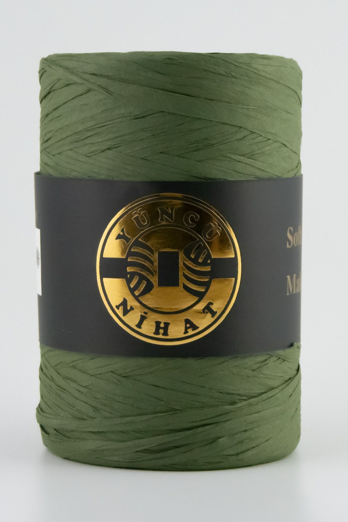 Yüncü Nihat-150Gram Dark Green Raffia String Bag - 250Meter Natural Supla String 1