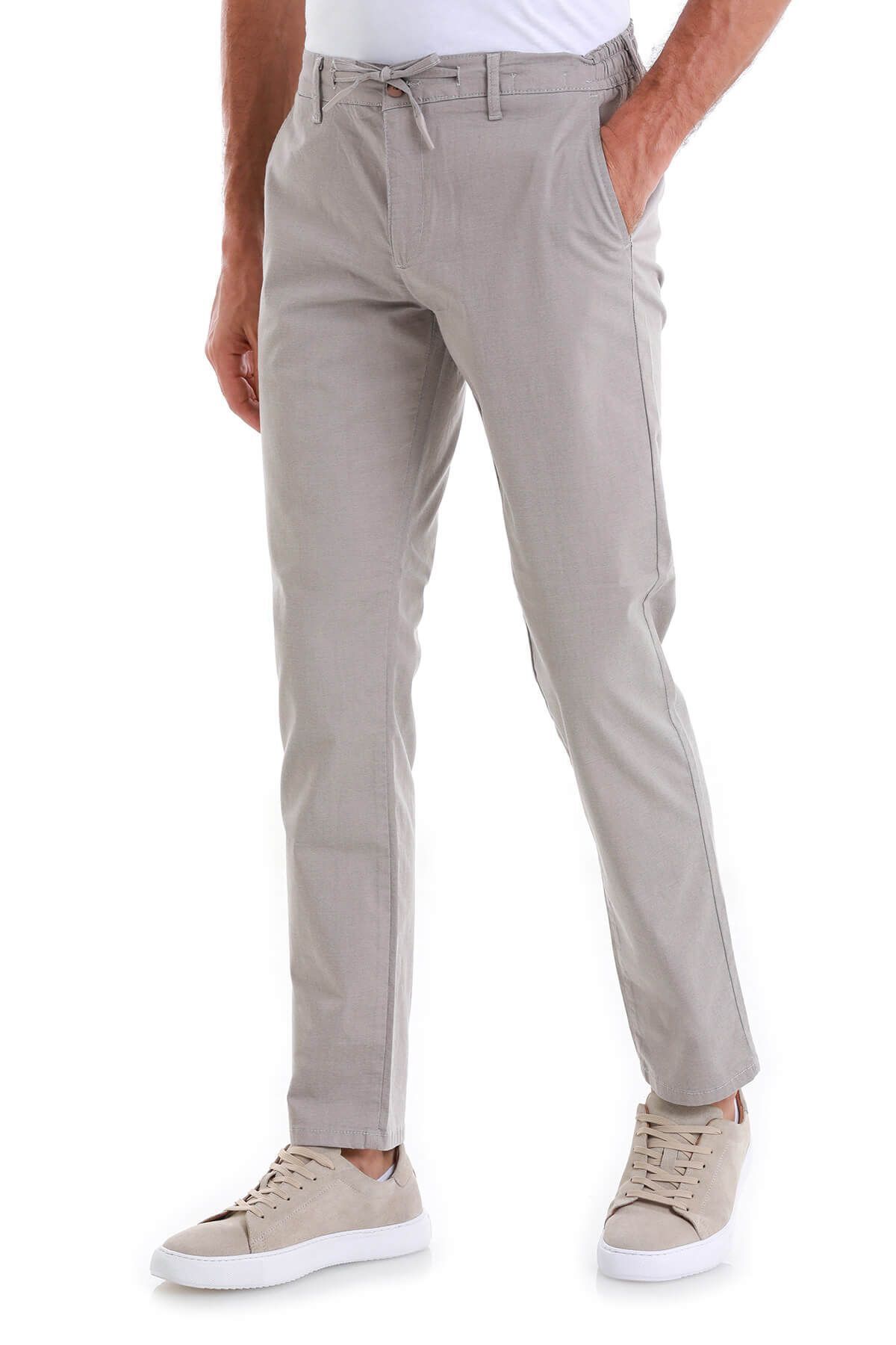 Hatemoğlu-Mink Regular Fit Patterned Side Pocket Cotton Jogger Pants 3